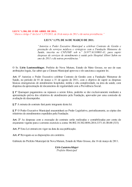 lei 1.375 - celebrar contrato de gest&atilde;o hospital_16-03-11