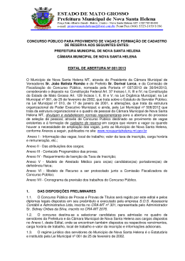 15/05/2013 Edital 001/2013 - SOS Assessoria, Consultoria Cont&aacute;bil