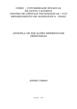 1.4 Equaç˜oes diferenciais lineares