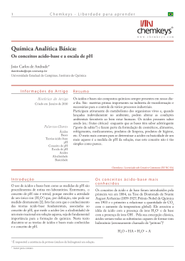 Qu&iacute;mica Anal&iacute;tica B&aacute;sica: Os conceitos acido