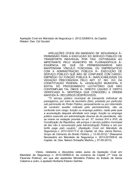 Apela&ccedil;&atilde;o C&iacute;vel em Mandado de Seguran&ccedil;a n