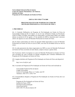 processo seletivo