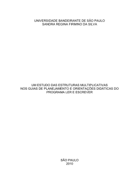 um estudo das estruturas multiplicativas nos guias de