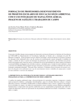 FORMA&Ccedil;&Atilde;O DE PROFESSORES