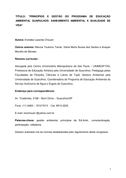 1 t&iacute;tulo: &ldquo;princ&iacute;pios e gest&atilde;o do programa de educa&ccedil;&atilde;o ambiental