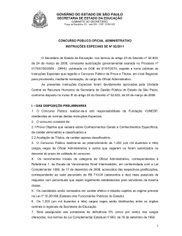 Instru&ccedil;&otilde;es Especiais 02/2011
