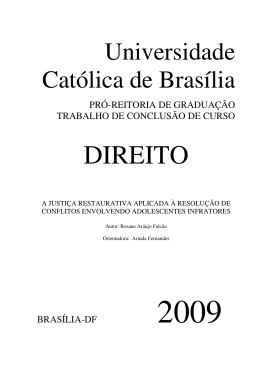 Rosane Araujo Falcao - Universidade Católica de Brasília