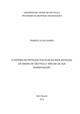 Disserta&ccedil;&atilde;o - Roberto Gomes - Cruzeiro do Sul Educacional