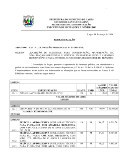 prefeitura do munic&iacute;pio de lages estado de santa catarina secretaria