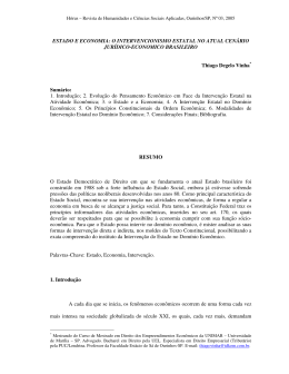 ESTADO E ECONOMIA - Universidade Est&aacute;cio de S&aacute;
