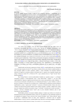 PLURALISMO JUR&Iacute;DICO, P&Oacute;S-COLONIALISMO E
