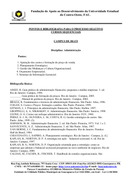 Funda&ccedil;&atilde;o de Apoio ao Desenvolvimento da Universidade Estadual