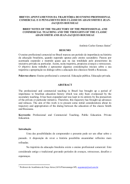 Breves apontamentos da trajetória do ensino profissional