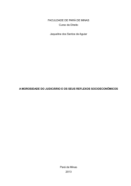 0 FACULDADE DE PAR&Aacute; DE MINAS Curso de Direito