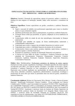 gestão, consultoria e auditoria financeira