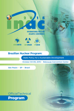 Inac 2015 - Associação Brasileira de Energia Nuclear
