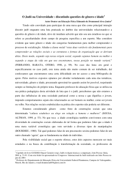 O Judô na Universidade : discutindo questões de gênero e idade