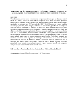 a demonstração do resultado econômico como instrumento de