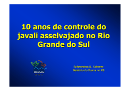 10 anos de controle do javali asselvajado no Rio Grande do Sul 10