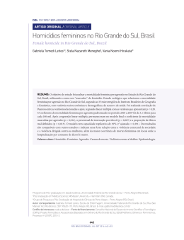 Homicídios femininos no Rio Grande do Sul, Brasil