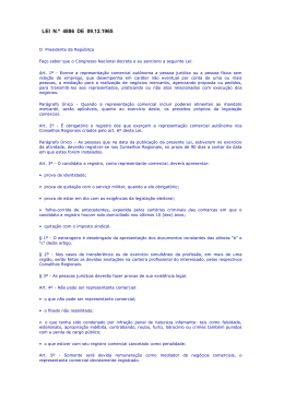 Lei do Representante - CORE-PA