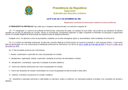 lei n&ordm; 8.234, de 17 de setembro 1.991