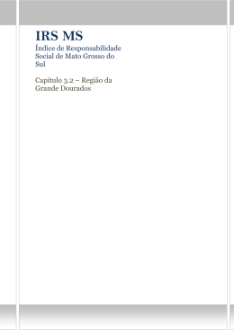 3.2 Regi&atilde;o da Grande Dourados