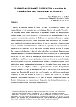 DOURADOS-MS ENQUANTO CIDADE M&Eacute;DIA: uma an&aacute;lise da