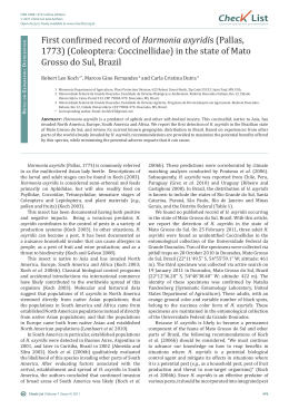 Full PDF - Check List: Journal of Species Lists and Distribution