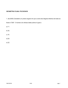 GEOMETRIA PLANA: POL&Iacute;GONOS 1. (Ita 2005