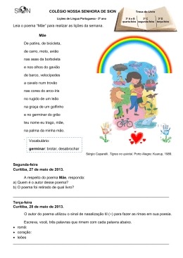 3&ordm; ano - Col&eacute;gio Nossa Senhora do Sion