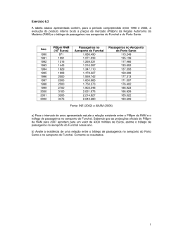 Ex.1 - Projeccoes Tendenciais