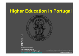 Higher Education in Portugal