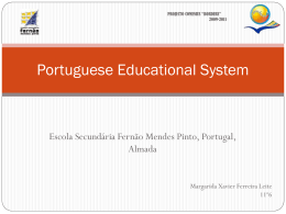 Portuguese Educational System - Escola Secundária Fernão