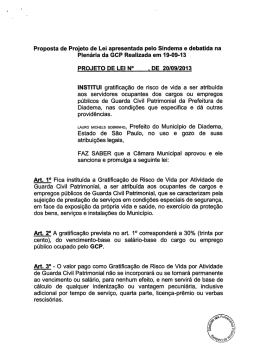 Proposta de Projeto de Lei apresentada pelo Sindema e debatida