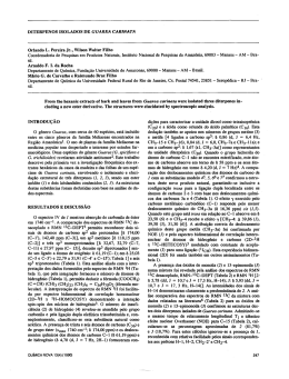 DITERPENOS ISOLADOS DE GUAREA CARINATA