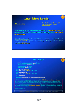 anest loc odonto BASE PARA PDF - Departamento de Farmacologia