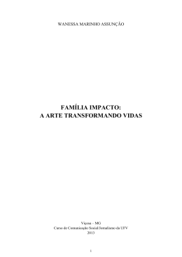 FAM&Iacute;LIA IMPACTO: A ARTE TRANSFORMANDO VIDAS