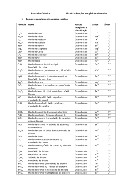 resolução lista 2 func inorganica