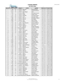 LLEGADA GENERAL 5K FEFCD 2012