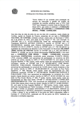 MUNICIPIO DE CURITIBA FUNDAÇÃO CULTURAL DE CURITIBA