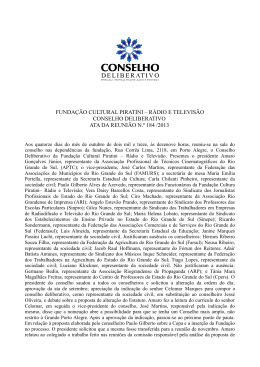 FUNDA&Ccedil;&Atilde;O CULTURAL PIRATINI &ndash; R&Aacute;DIO E TELEVIS&Atilde;O
