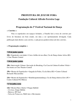 PREFEITURA DE JUIZ DE FORA Funda&ccedil;&atilde;o Cultural