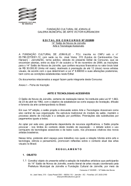 FUNDA&Ccedil;&Atilde;O CULTURAL DE JOINVILLE GALERIA MUNICIPAL DE