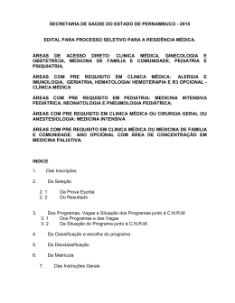 EDITAL PARR PROCESSO SELETIVO A RESJDiNCIA MkDICA Rj ~