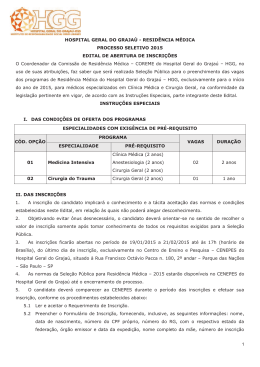 Processo Seletivo 2015