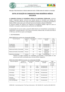 Modelo de Edital 2013 2014 - FMT-AM