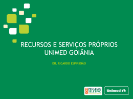 Recursos e Serviços Próprios I