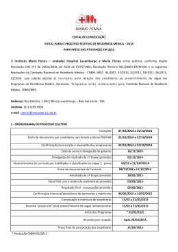edital - Instituto Mario Penna