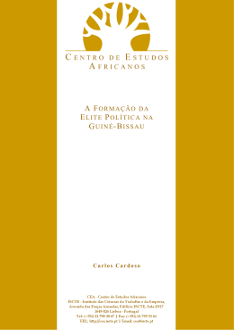 A FORMA&Ccedil;&Atilde;O DA ELITE POL&Iacute;TICA NA GUIN&Eacute;-BISSAU